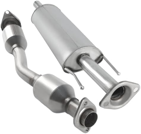 Catalytic with Resonator and Muffler Kit Compatible with Nissan Sentra 1.8L 2013 2014 2015 2016 2017 2018, Includes Gasket, Clamp, and Spring Bolt Kit