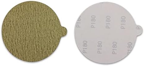BHA 6" Gold PSA Sanding Discs for DA Sander, 400 Grit - 100 Pack