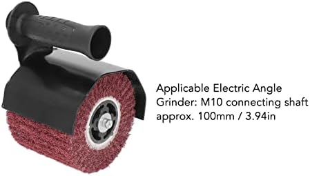 Burnishing Polishing Machine, Handheld Metal Burnishing Machine with Polishing Wheel, Electric Sander Polisher Angle Grinder Polishing Machine Accessories for Wood, Metal