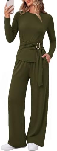 BTFBM 2 Piece Sets For Women Fall Outfits Lounge Set Business