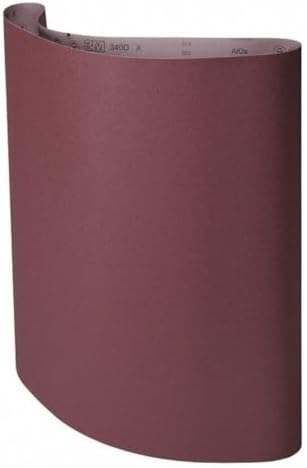 Sanding Belt, 37 in W, 60 in L, Coated, Aluminum Oxide, P100 Grit, Not Applicable, 340D, Brown - 1 Each