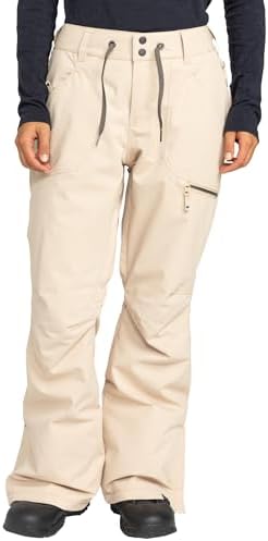 Roxy Women's Nadia Ski Pant – 10K Waterproof, Insulated, PFAS-Free, Adjustable Waist & Snow Gaiters