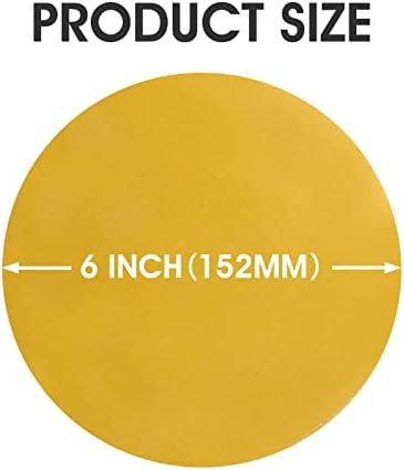 100 PCS 6 Inch PSA Sanding Discs 320 Grit Sticky-Back Sandpaper