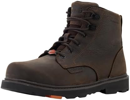 BRUNT Sullivan (Comp Toe) - 6" Waterproof Composite Toe Work Boot - EH Rated - Slip + Oil Resistant - Heat-Resistant Sole - 90-Degree Heel - Adjustable