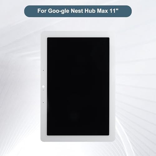 Replacement LCD Display Touch Screen Digitizer Assembly Compatible with Google Nest Hub Max 11" with Tools（White）