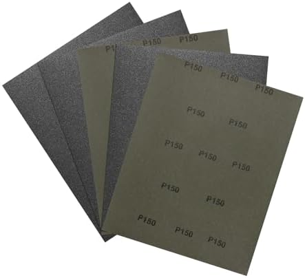 5Pcs Sand Paper 9x11Inch 150Grit Silicon Carbide Sandpaper Sheets