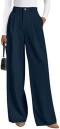 PRETTYGARDEN Women's Tailored Wide Leg Work Dress Pants