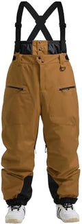 GSOU SNOW Mens Womens Snowboard Pants-Baggy Ski Snow Bibs