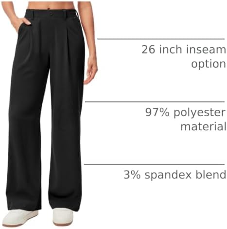 Ewedoos Wide Leg Dress Work Pants for Women Business Casual Office Outfits