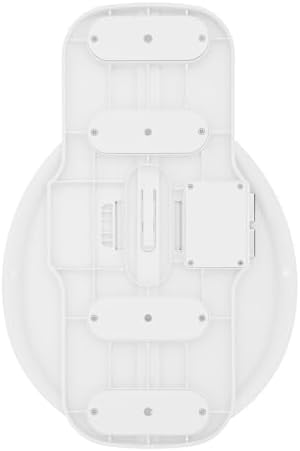Electric Wall Mounted Body Scrubber with 3 Brush Heads, Smart Exfoliating Spin Brush, IPX5 Waterproof, White, 14.17x9.84 Inch