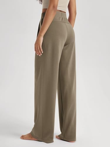 ODODOS Modal Soft Wide Leg Pants for Women High Waist Casual Relaxed Pants with Pockets-27/29"/ 31" Inseam