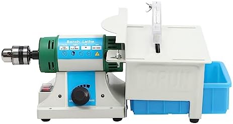 750W Lapidary Saw Polisher Multifunctional Rock Cutting Saw Adjustable Speed Stone Cutter (800-10000 RPM) for Polishing, Grinding, and Cutting Jade, Metal, Wood (4in Blade)