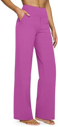 G4Free Yoga Pants for Women Wide Leg Pants with Pockets High Waisted