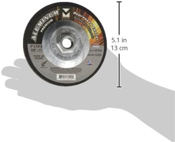 Mercer Industries 627090 - 5" x 1/4" x 5/8"-11 Type 27 Grinding Wheel for Aluminum (20 pack)