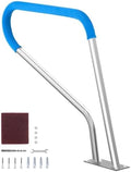 VEVOR Pool Handrail, 39 x 32 inch Pool Railing, Stainless Steel with Base Plate for Indoor/Outdoor Pools,Swimming Pool Safety Railing for Decks,Rust-Proof Grab Bar w/Grip Cover&Accessories for Spas