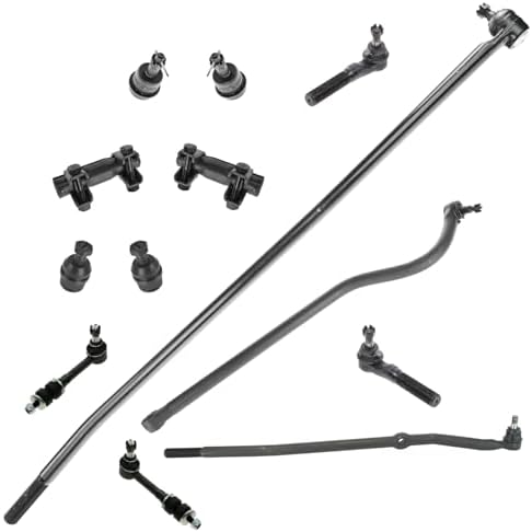 TRQ Front Steering & Suspension Kit Ball Joint Drag Link Sway Bar