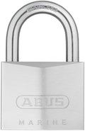 ABUS 75IB/50 Stainless Brass Lock with 2 Keys for Outdoor, Storage, Gate, 2in (50mm) Wide (Keyed Alike, 1)