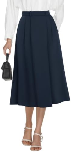 Casly Lamiit A-Line Midi Skirts for Women Business Skirt