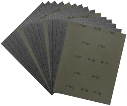 15Pcs Sand Paper 9x11Inch 150Grit Silicon Carbide Sandpaper Sheets