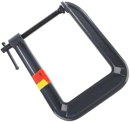 Fabater Heavy Duty G Type Woodworking C Clamp, 100% Steel Heat Treated DIY Carpentry Clamping Device, 4.3-7.3in Depth, 2.4-3.9in Thickness, 650-1180g (Clamping thickness 100*depth 185mm)