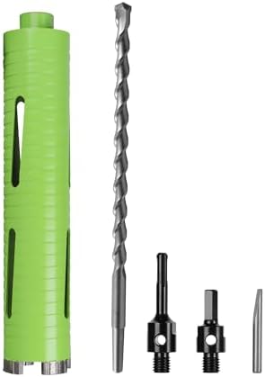 2 Inch Dry Core Drill Bit with Pilot Bit and 2 Pcs Adapters