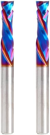 Amana Tool Spektra Extreme Tool Life Solid Carbide CNC Compression Spiral Router Bit, 46170-K-2 2 Pack, 1/4 D x 7/8 CH x 1/4 Shk x 2-1/2 Inch L 2 Fl
