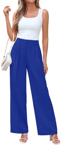 KICZOY Women Casual Wide Leg Dress Pants High Waist Lightweight Flowy Pants