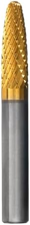 Champion SF1 Titanium Nitrite Coated Burs Solid Carbide 1/4-Inch Cutter Diameter 5/8-Inch Length of Cut