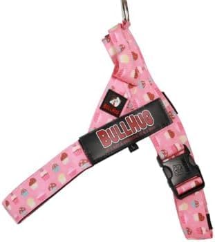 Adjustable Dog Harness– No Pull, No Choke – for English Bulldogs, French Bulldogs, Pugs & Broad-Chested Breeds – Easy, Safe Walks (Cups, Medium)