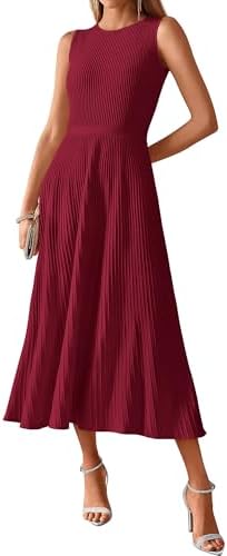 BTFBM Women Midi Bodycon Tank Dress