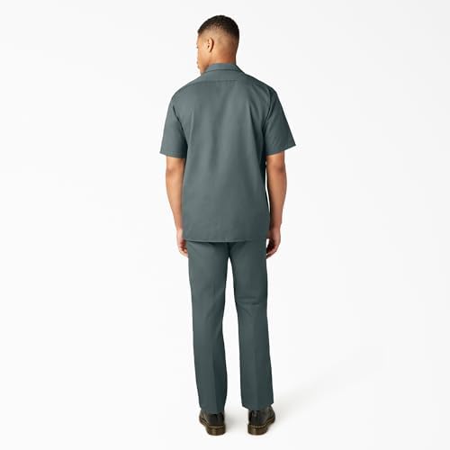 Dickies Men’s Short Sleeve Work Shirt – Durable Twill Button Down Shirts for Men, Lightweight Uniform for Daily Wear