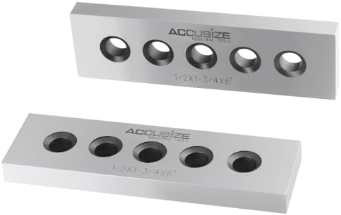 Accusize Industrial Tools 3/16" & 1/22" Thickness Precision Machinist's Parallel Sets, 4 Pairs, EG02-0409