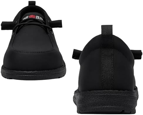 LARNMERN Steel Toe Loafers Women Slip On Work Safety Shoes Walking Sneakers