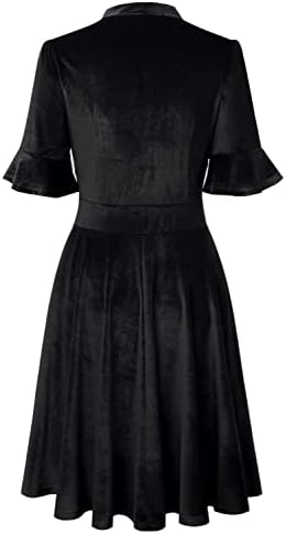 Women Summer Floral Ruffle Sleeve Wear to Work Church Wedding Guest Party Dresses