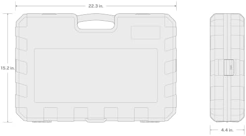 TEKTON 3/4 Inch Drive Socket Set, 35-Piece | SID93407 | (1/2 - 2-1/2 in.), Shallow, 6-Point, Case