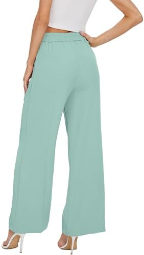 FUNYYZO Wide Leg Dress Pants for Women Work Slacks Business Casual Outfits
