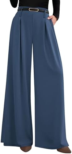 PRETTYGARDEN Womens Wide Leg Dress Pants Flowy Trousers