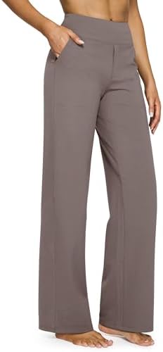 G4Free Yoga Pants for Women Wide Leg Pants with Pockets High Waisted
