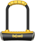 OnGuard Pitbull Medium U-Lock – 14 mm Hardened Steel Shackle (90 × 175 mm) – X4P Quad Lock, Z-Cylinder, TriRadius Design, 5 Keys & Mount Bracket