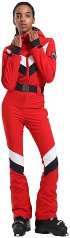 GSOU SNOW Womens Ski Suit One Piece Jumpsuit Snow Jacket Waterproof