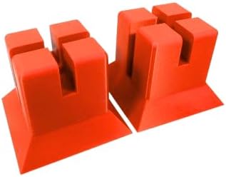 Woodworking Parallel Clamp Stands Set of 4 Workbench Helper (Red)