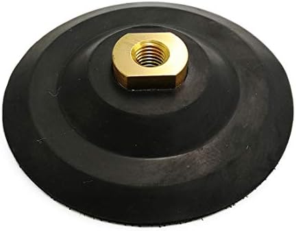 SHDIATOOL 5 Inch Backer Pad or Backing Pad of Rubber Body with 5/8-Inch-11 Thread for Diamond Pads