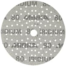 Mirka Abrasive Wheels Iridium Sandpaper 6 Inch Hook and Loop 50 pcs