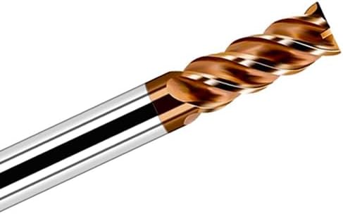 1/8" 3/16" 1/4" 5/16" 3/8" Carbide End Mills Set - Solid Carbide (Tungsten Carbide + Cobalt) - 5Pcs 4 Fulte CNC Mill Bits for Steel - TISIN Coated