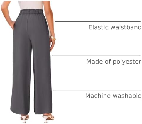 PRETTYGARDEN Women's Palazzo Wide Leg Work Dress Pants