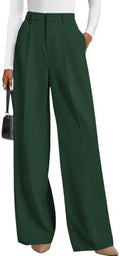 PRETTYGARDEN Women's Flowy Wide Leg Dress Pants