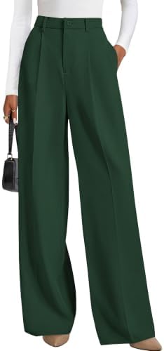 PRETTYGARDEN Women's Flowy Wide Leg Dress Pants