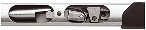 Stahlwille 50204020 1/2-Inch Drive Click-type Torque Wrench w/Permanently Installed Ratchet & Dual Stop Signal, Has Twin Scales & Integrated Magnifier for Rapid Setting, Wear Resistant, 40-200 N·m