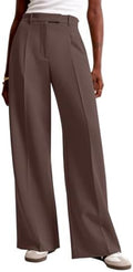 NIMIN Women Wide Leg Work Pants High Waisted Dress Trousers with Pockets
