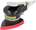 LiebeWH Random Orbital Air Sander, Pneumatic Corner Detail Polishing Tool with Ergonomic Handle 12000 RPM Stainless Steel Rubber Body 102 x 70 mm Pad for Wood Metal